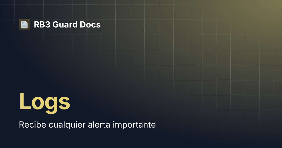 Logs | RB3 Guard Docs